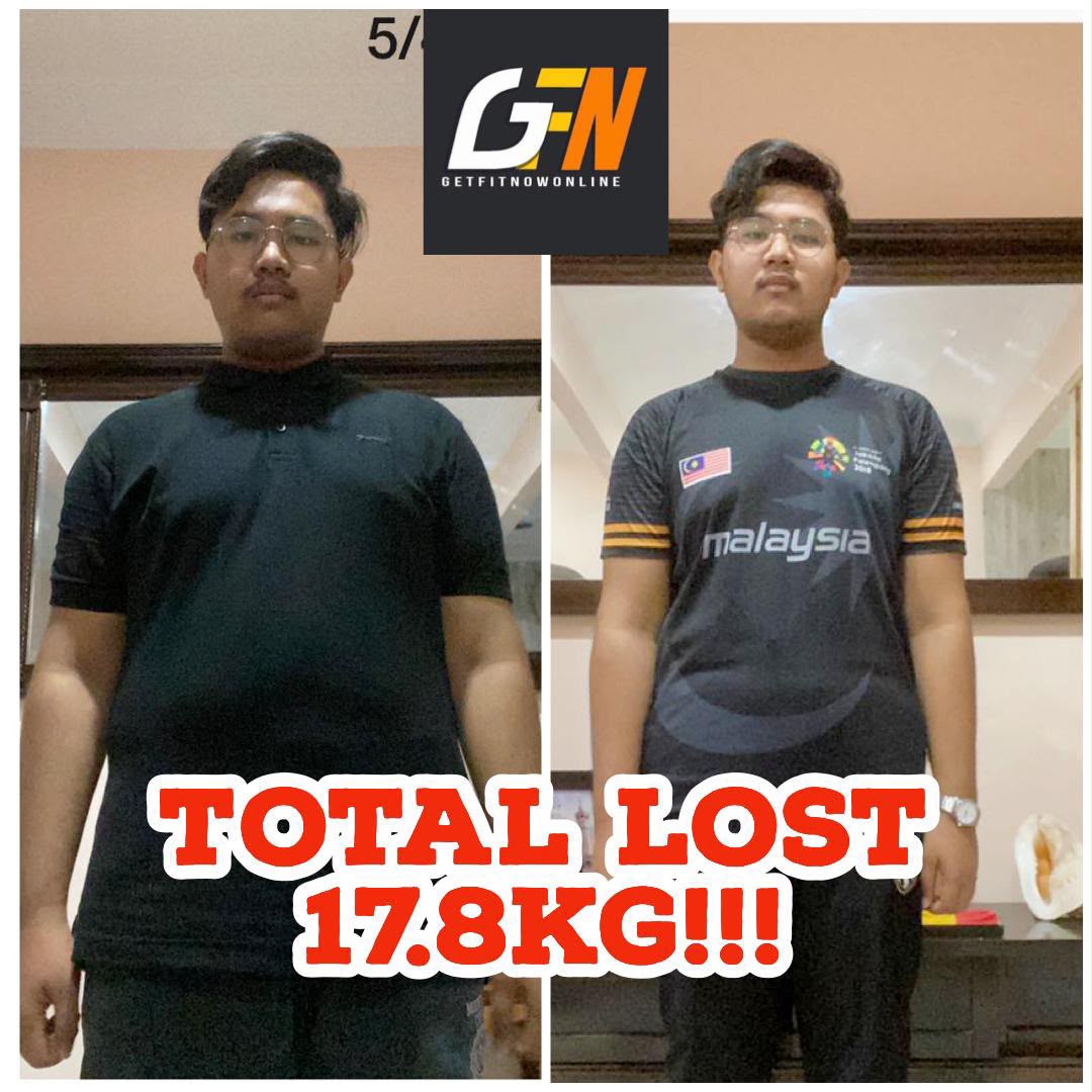 Peserta GETFIT — Total Lost 17.8kg